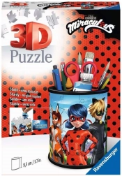Ravensburger 3D puzzle stojan Kouzelná Beruška a Černý Kocour 57 dílků