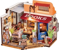 Rolife DIY 3D dřevěné puzzle Knihkupectví na rohu