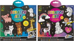 MOXY škrabací samolepky Duhový svět