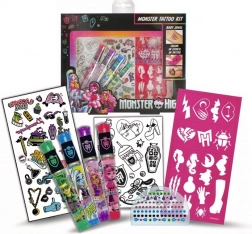 monster high tetovací sada s třpytivými gely a samolepkami