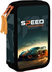 OXYBAG školní dvoupatrový penál Auto