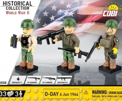 Stavebnice COBI HC WWII – D-Day 6. června 1944 figurky