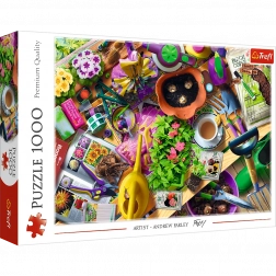 Puzzle 1000 dílků – Úklid na zahradě TREFL
