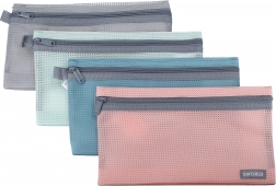 Složka se zipem různobarevná 23x13 cm