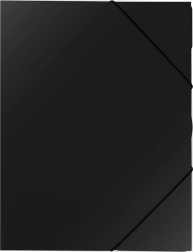 Složka s gumičkou A4 z polypropylenu, černá