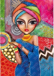 Puzzle brunetka 1000 dílků MAGNOLIA