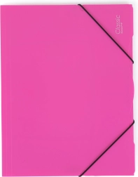 Polypropylenová složka s gumičkou A4, neprůhledná, magenta