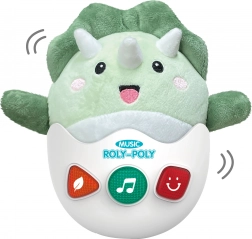 Rolovací plyšový dinosaurus se světelnými a zvukovými efekty 20 cm