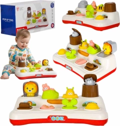 Interaktivní pop-up hra zvířátka se světly a zvuky 18m+