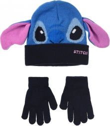 Dětská čepice a rukavice Lilo a Stitch – Velikost: 52