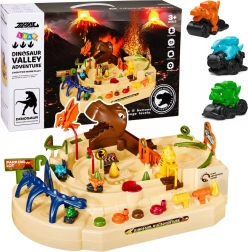 Interaktivní manuální dino dráha Dinosaur Track Adventure se 3 vozidly a 8 výzvami