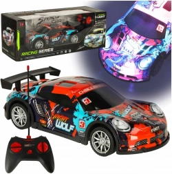Sportovní dálkové ovládání auto modro-červené