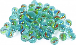 Skleněné kuličky s duhovými vzory