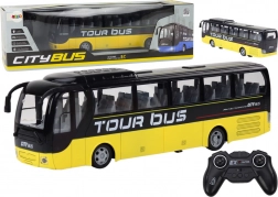 Dálkově ovládaný turistický autobus RC se světelnými efekty – žlutý