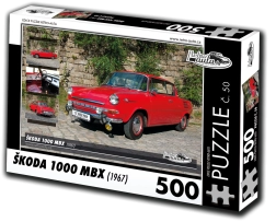 Puzzle RETRO-AUTA Škoda 1000 MBX 500 dílků