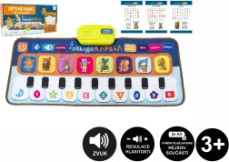Elektronická hrací podložka pianko Zvířátka a jejich kapela 80 × 37 cm
