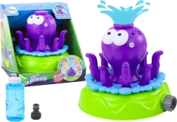 Zahradní rozprašovač Chobotnice s fontánou a bublifukem Fialová