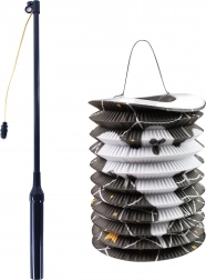 Halloweenský papírový lampion se svítící hůlkou