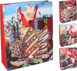 Dárková taška Vánoční motivy malá