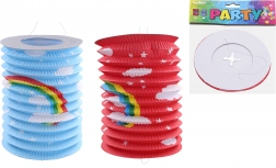 Lampion válec Duha 15 cm