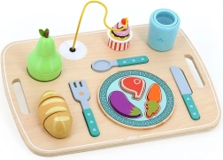 Vilac Dřevěný aktivity podnos s jídlem