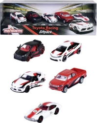 Dárková sada autíček TOYOTA Racing 5 ks 1:64