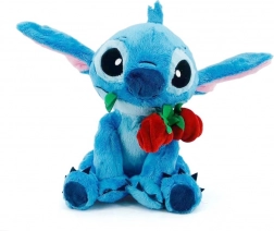 Plyšový Disney STITCH s růží 25 cm