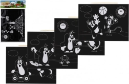 Vyškrabovací obrázek Krtek a přátelé