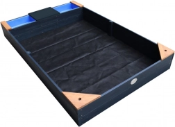 Dřevěné pískoviště AXI s lavicí, pojemníky a krytem