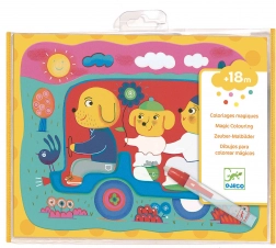 DJECO Vodní omalovánky Rodina na silnici