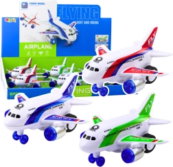 Cestovní letadlo na baterie s efekty