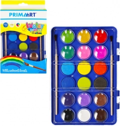 vodové barvy se štětci v sadě