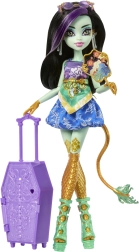 Monster High Strašidelná tajemství Jinafire Long s cestovními doplňky
