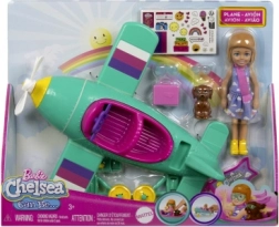 Barbie Chelsea – letadlo s panenkou pilotkou a štěňátkem