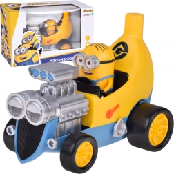 Minion v banánovém autě se světly, zvuky a vibracemi