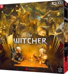 Puzzle The Witcher: hraní Gwentu 1000 dílků