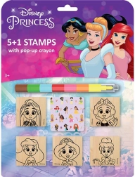 Razítková sada Disney Princezny s voskovkou