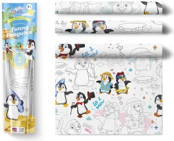 Malovací ubrusy 3 ks - Veselí tučňáci