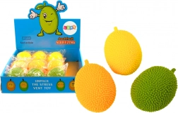 Antistresový mačkací míček ve tvaru jackfruitu – roztažitelná gumová hračka