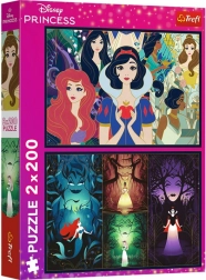 Puzzle 2×200 dílků Disney PRINCESS – Půvabné princezny