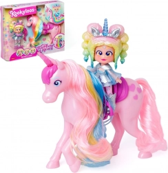 Panenka KookyLoos rainbow unicorn s duhovým jednorožcem