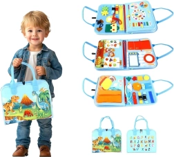 Senzorická busy kniha dinosauři pro děti