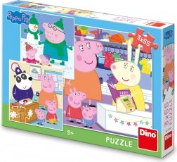Puzzle PEPPA PIG – veselé odpoledne 3×55 dílků