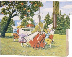 Goki dřevěné kostky pohádky 20 ks