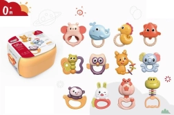 Sada chrastítek 12 ks v kufříku