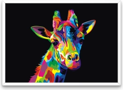 Sada na diamantové malování - duhová žirafa