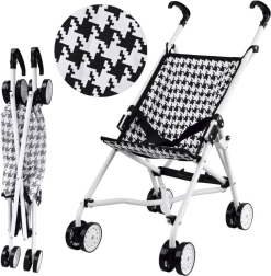 Skládací kočárek pro panenky s puntíky – Pepito