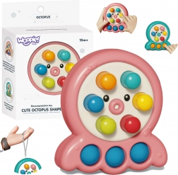 WOOPIE Hra Zručnosti Vražení Krtka Chobotnice Růžová 2v1