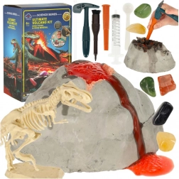 edukační sada – sopka s dinosaurem a experimentem lávy