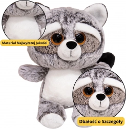 Plyšová hračka mýval s velkýma očima 22 cm